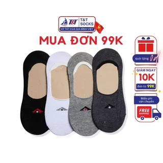 Vớ Tất Nam Tàng Hình Lười Logo Trơn T&T SOCKS Basic Nhiều Màu Thoáng Khí Êm Ái Khử Mùi Hôi TRỊNH CHUNG - NAM130