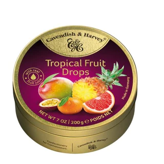 Kẹo trái cây Cavendish & Harvey hộp 200gr - Tropical Fruit