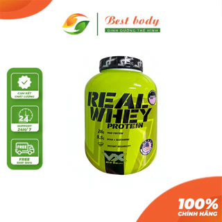 CHÍNH HÃNG] VITAXTRONG REAL WHEY 5LBS | Thực Phẩm Bổ Sung Tăng Cơ Bắp Nạc