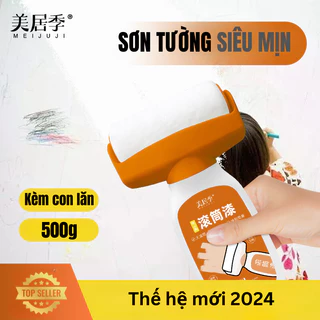 Sơn tường kèm Con lăn DIY - Sơn Trang trí tường Thông minh Nhiều màu trắng