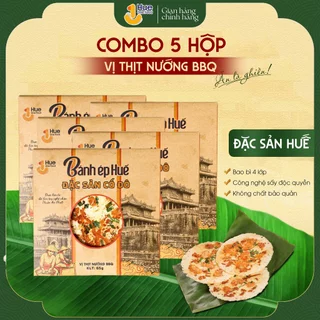 Combo 5 hộp Bánh ép Huế vị BBQ thịt nướng size lớn