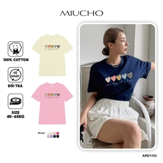 Áo thun nữ form vừa xinh xắn regular ARD1103 Miucho Chic in basic