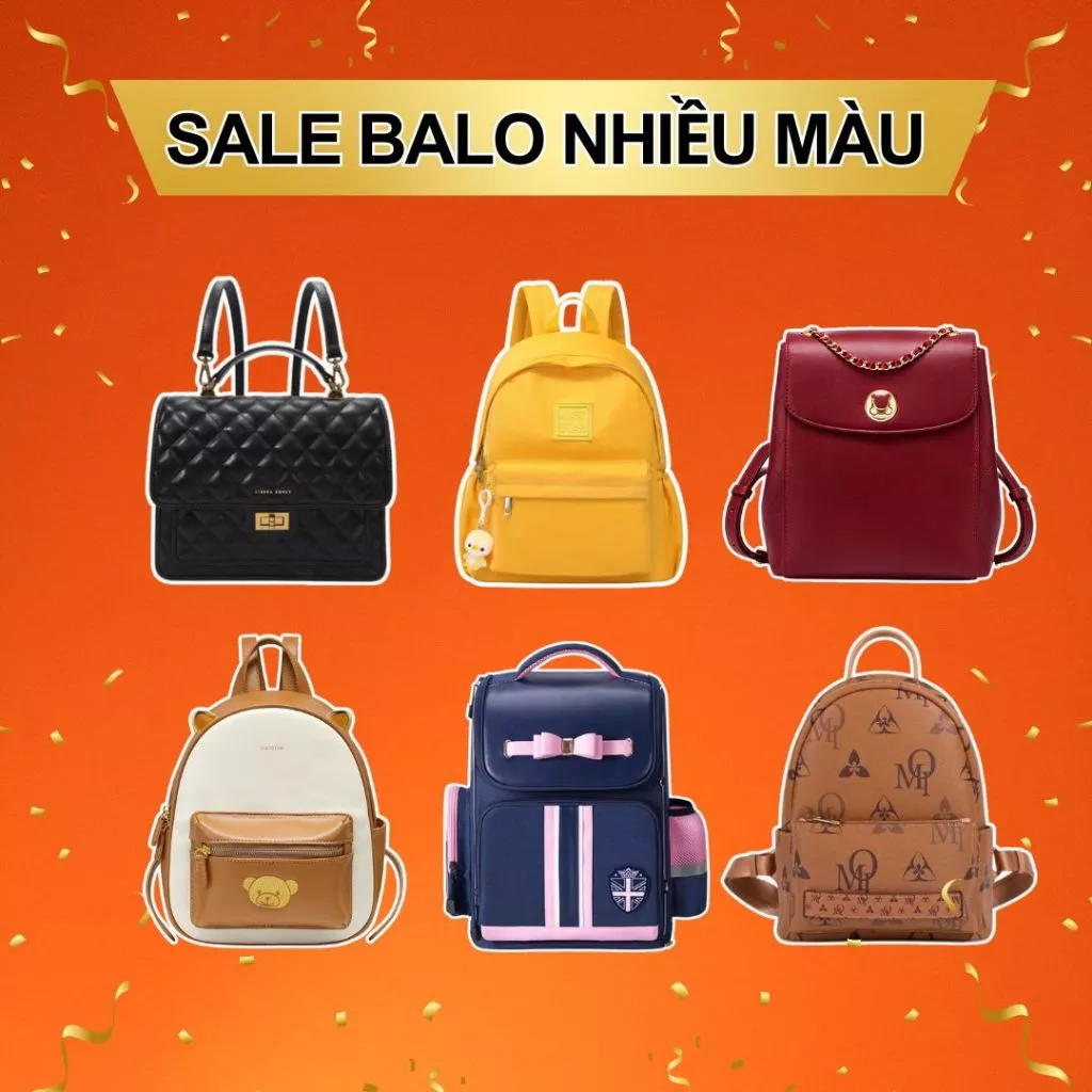 [Mã FAHOLIDAY giảm đến 50k đơn từ 99k] Balo Nữ Thời Trang Xả SALE Nhiều Màu