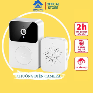 Chuông cửa camera wifi thông minh JPLUS X9- tích hợp camera báo hình ảnh, Camera chuông cửa báo tín hiệu về điện thoại.