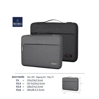 Túi Chống Sốc Wiwu Pilot Laptop Sleeve Dành Cho Laptop, Chất Liệu Vải Sợi Nylon Cao Cấp, Chống Nước - Hàng Chính Hãng