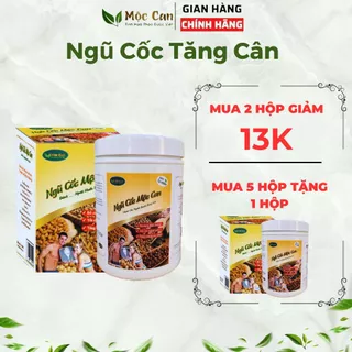 Bột ngũ cốc dinh dưỡng Mộc Can 500g hỗ trợ tăng cân, giảm cân cho mọi lứa tuổi