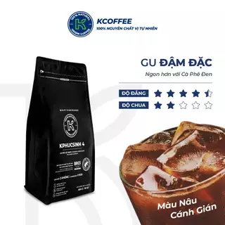 Cà Phê Rang Xay Nguyên Chất KPhucSinh 5 (20% Arabica - 80% Robusta, Rang Cháy) - Vị Đắng Đậm