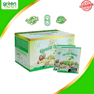 [Nhập Khẩu 100%] Sữa Hạt Ngũ Cốc 25 Green Nutri 25 loại hạt đậu - Dạng Hộp 625gr (25 gói)