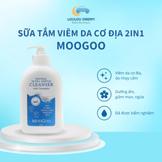 Sữa tắm MooGoo 2in1 chứa Ceramides cho bé viêm da cơ địa, da nhạy cảm có dưỡng ẩm, giảm mụn, ngứa 500ml