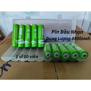 1V PIN SẠC 18650 3.7V 4800mAh đầu nhọn đầu bằng