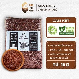 [1KG] Gạo Lứt Huyết Rồng An Nam - theo hướng Hữu Cơ - LOẠI NGON, Ăn Kiêng Eat Clean Thực Dưỡng