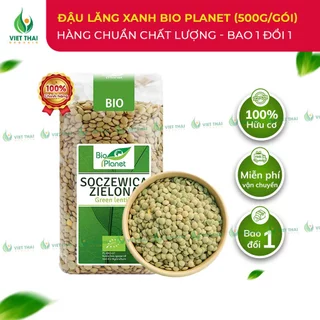 Đậu Lăng Xanh Hữu Cơ Bio Planet CHUẨN Hữu Cơ 500g Hạt Đậu Organic Tốt Cho Sức Khỏe Ăn Kiêng Thực Dưỡng Việt Thái Organic