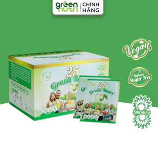 [NHẬP KHẨU 100%] 25 Green Nutri - Sữa Hạt Ngũ Cốc Nhập Khẩu (Hộp 625gr/25 gói)
