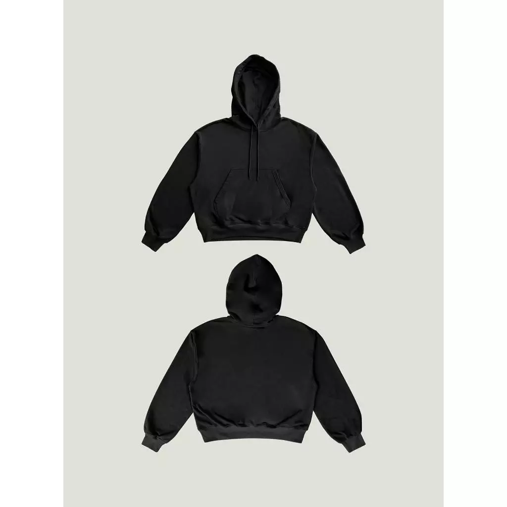 Áo Hoodie HBS LIGHTWEIGHT BOXY HOODIE - BLACK