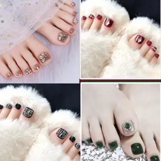 Tổng hợp 50 Mẫu Nail Chân Xinh Đính Đá Bền Đẹp Kèm Phụ Kiện Keo Dán An Nail