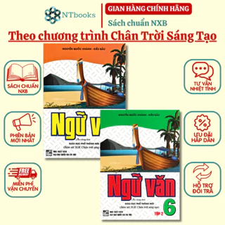 Sách - Combo Hướng Dẫn Học Ngữ Văn 6 - Tập 1+2 (Bám Sát Sgk Chân Trời Sáng Tạo)