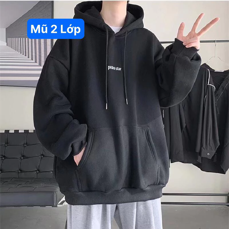 Áo nỉ mũ hooodie có túi chất liệu nỉ bông lót lông nhẹ. Màu sắc đẹp Nam-Nữ mặc . Size S,M,L,XL( 40-65kg tùy chiều cao)