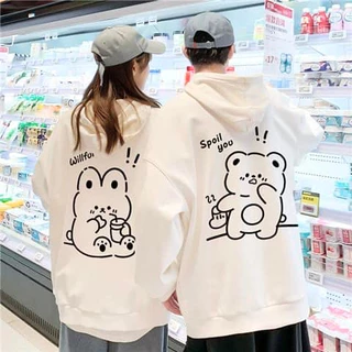 Áo nỉ hoodie cặp đôi nam nữ couple người yêu basic unisex dày giá rẻ kiểu hàn quốc cute mũ to form rộng GOAT STORE 2024