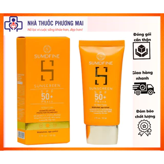 Kem Chống Nắng SumDfine Mọi Loại Da Chống Nắng Vật Lý Nâng Tone Sunscreen Hàn Quốc SPF 50+, PA+++