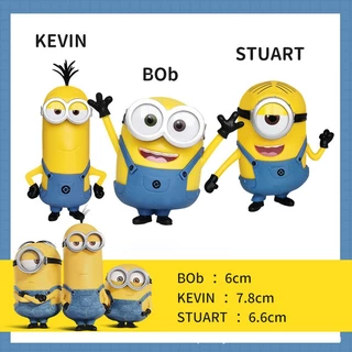 Mô Hình Minions Kẻ Trộm Mặt Trăng Fullbox - Mô Hình Nhân Vật Bob, Kevin, Stuart