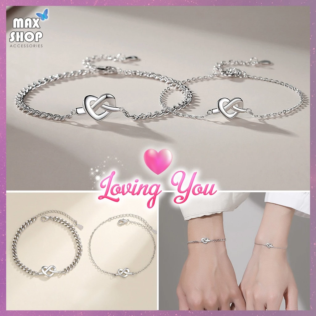 Vòng tay đôi nam nữ LOVING YOU ❤️ [MẪU MỚI], vòng tay couple ý nghĩa dành cho cặp đôi