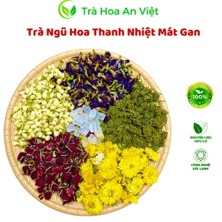 Trà Ngũ Hoa Thanh Nhiệt Mát Gan An Việt, Hỗ Trợ Gan Thải Độc, Thanh Lọc Cơ Thể, An Thần, Trẻ Hóa Làn Da