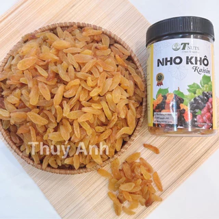 500g Nho khô Vàng, quả dài to, vị chua chua ngọt ngọt loại 1 thực phẩm Thúy Anh