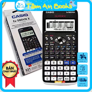 Máy tính Casio Fx-580VNX bảo hành tại hãng- Tâm An Books