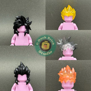 Custom Phụ kiện Minifigure:tóc nhân vật trong Dragon Ball 7 viên ngọc rồng