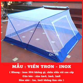 Màn chụp tự bung mẫu xếp thông minh khung inox - Mùng chụp tự bung ngủ gấp gọn tiện dụng không khoan tường