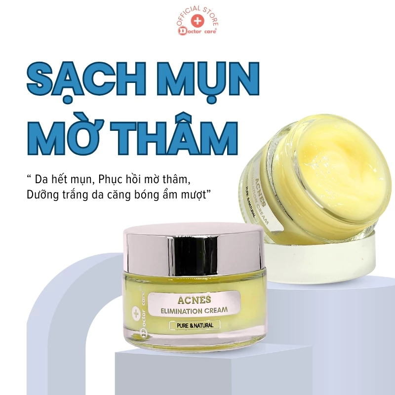 Kem Giảm Mụn Ẩn ,Mụn Đầu Đen ,Mụn Thâm Doctor Care Acnes Elimination cream Cho Da Dầu 30g