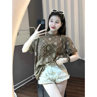 [RẺ VÔ ĐỊCH] Áo thun nữ BB túi in tràn thân form rộng tay lỡ, áo phông unisex nam nữ phong cách Hàn Quốc