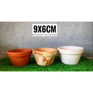 chậu đất nung 9×6 cm trồng sen đá xương rồng