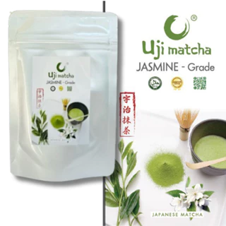 Bột trà xanh hương nhài Uji Matcha Jasmine grade 50 gram, thơm ngon, chuẩn vị.