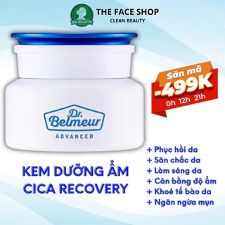 Kem dưỡng ẩm phục hồi chống lão hóa sáng da ngừa giảm mụn The Face Shop Dr Belmeur Advanced Cica Recovery Cream 50ml