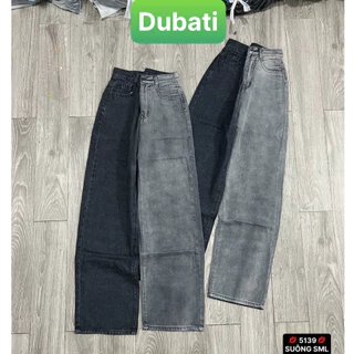 QUẦN JEAN NỮ BAGGY ỐNG SUÔNG MỖI ỐNG 1 MÀU RỘNG LƯNG CAO NÂNG MÔNG PHONG CACH CAO CẤP - DUBATI FASHION