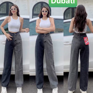 QUẦN JEAN NỮ BAGGY ỐNG SUÔNG MỖI ỐNG 1 MÀU LƯNG CAO NÂNG MÔNG PHONG CÁCH HOT TREND 2024 - DUBATI FASHION