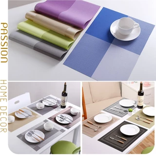 Tấm Lót Bàn Ăn Cao Cấp Placemat PVC Phong Cách Châu Âu Sang Trọng