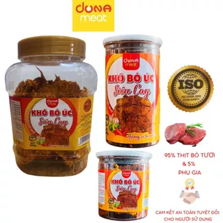 Khô bò miếng siêu cay Dona Meat - Hũ 500g, 250g, 150g