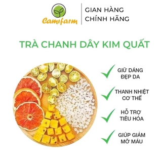 Trà detox trái cây chanh dây kim quất trắng da Camifarm 1 gói dùng thử, thanh nhiệt cơ thể, giải nhiệt