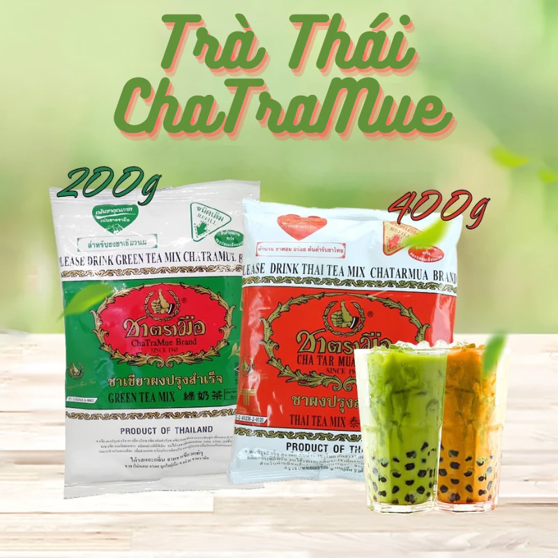 Trà Thái Đỏ 400g chính hãng - Nguyên liệu pha chế CLOUD MART