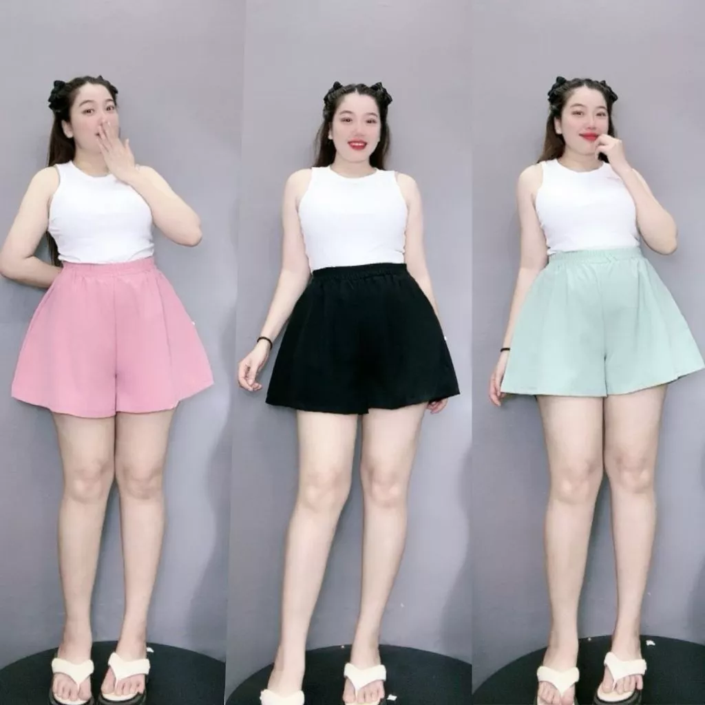 Quần Đùi Lưng Cao Chữ A Bigsize Nữ Vải For Nhẹ Mặc Thoáng Mát 50-95kg Q500