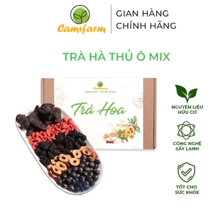 Trà hà thủ ô mix đậu đen, dâu tằm Camifarm hộp 30 gói giúp đẹp da, đen tóc, giảm gãy rụng tóc