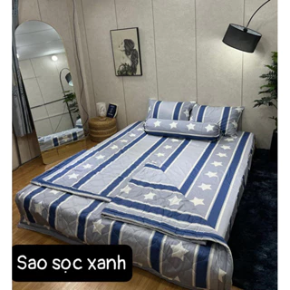 Drap cotton 100% , ga trải giường cao cấp chuẩn LOGO CTY thoáng mát