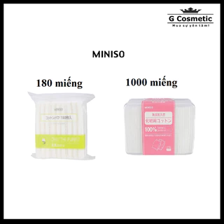 Bông tẩy trang Miniso 180, 1000 miếng