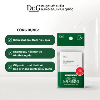 Giấy Thấm Dầu Dr.G Red Blemish Oil Control Paper 70 Mếng