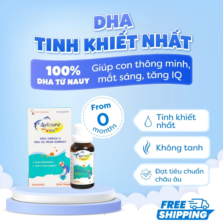 Avisure DHA 10ml DHA tinh khiết cho bé