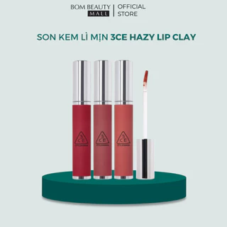 Son Kem Lì Mịn 3CE Hazy Lip Clay có tem