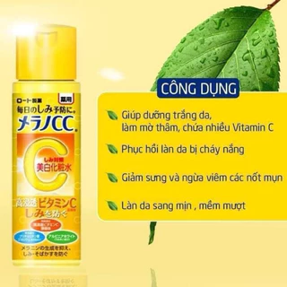 NƯỚC HOA HỒNG DƯỠNG SÁNG DA LÀM MỜ VẾT THÂM CC MELANO 170ML