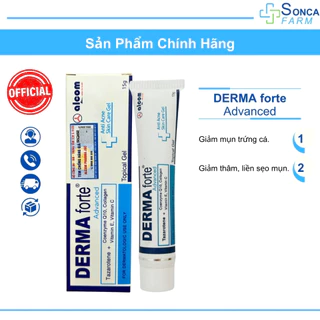 Derma Forte Advanced 15g Gel Giảm Các Loại Mụn Trứng Cá, Giảm Sưng Đỏ, Mờ Thâm